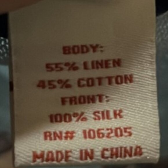 Gorgeous Sundance light blue & orange Paisley Button Down Silk & Linen Cardigan - Picture 8 of 9